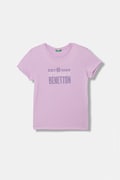 United Colors of Benetton majica za djecu od pamuka ljubičasta 3I1XC10S6