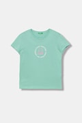 United Colors of Benetton majica za djecu od pamuka tirkizna 3I1XC10S6