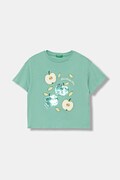 United Colors of Benetton tričko detské bavlnené tyrkysové 3I1XC10SF