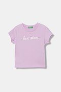 United Colors of Benetton t-shirt dziecięcy bawełniany fioletowy 3I1XG10LU