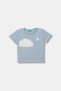 United Colors of Benetton t-shirt dziecięcy bawełniany niebieski 3I1XG10M7