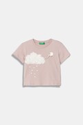 United Colors of Benetton t-shirt dziecięcy bawełniany różowy 3I1XG10M7