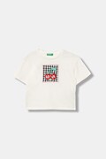 United Colors of Benetton t-shirt dziecięcy bawełniany beżowy 3I1XG10MK