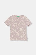 United Colors of Benetton t-shirt dziecięcy bawełniany fioletowy 3XULG10M5