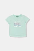 United Colors of Benetton tričko dětské bavlněné tyrkysové 3I1XG10N1
