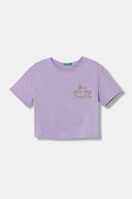United Colors of Benetton tričko dětské bavlněné fialové 35RYC10TM