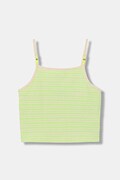 United Colors of Benetton crop top παιδικό με βαμβάκι κίτρινο 38DBCH027