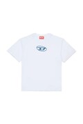 Παιδικό βαμβακερό μπλουζάκι Diesel TLOGY OVER T-SHIRT χρώμα: άσπρο, J02590