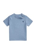 Polo Ralph Lauren t-shirt bawełniany niemowlęcy kolor niebieski gładki 320832904511