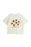 Mini Rodini t-shirt per bambini in cotone Eyes beige 26220132
