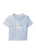 Calvin Klein Jeans kratka majica za dojenčke z bombažem modra LVCKSJA47B