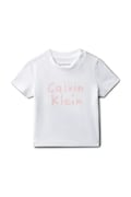 Calvin Klein Jeans t-shirt βρεφικό βαμβακερό λευκό LVCKSJA52B