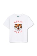 Kenzo Kids gyerek pamut póló fehér, nyomott mintás, K61676