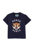 Kenzo Kids t-shirt bawełniany niemowlęcy kolor granatowy z nadrukiem K61718