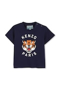 Kenzo Kids t-shirt bawełniany niemowlęcy kolor granatowy z nadrukiem K61718