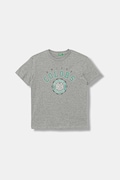 United Colors of Benetton T-shirt per bambini in cotone grigio 3I1XC10S4