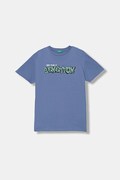 United Colors of Benetton T-shirt per bambini in cotone blu 3I1XC10S4
