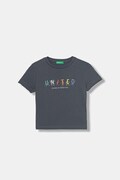 United Colors of Benetton detské bavlnené tričko modrá farba 3I1XG10LK