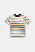 United Colors of Benetton T-shirt dziecięcy bawełniany multicolor 39IAC10S8
