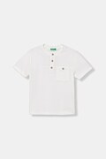 United Colors of Benetton tricou pentru copii, cu bumbac alb 34I0C10T9