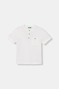 United Colors of Benetton tricou pentru copii, cu bumbac alb 34I0C10T9
