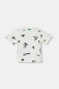 United Colors of Benetton tricou pentru copii, cu bumbac alb 39TPG10MT