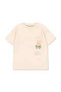 Konges Sløjd T-shirt dziecięcy ERA TEE OCS beżowy KS105359