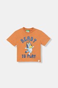 United Colors of Benetton t-shirt per bambini in cotone arancione 3I1XG10NA