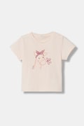 United Colors of Benetton tricou pentru copii, din bumbac bej 3I1XA1078