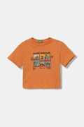United Colors of Benetton T-shirt παιδικό βαμβακερό πορτοκαλί 3I1XG10MZ