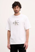 Calvin Klein Jeans t-shirt bawełniany męski kolor beżowy z aplikacją LV04RE815G