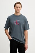 Calvin Klein Jeans t-shirt bawełniany męski kolor granatowy z aplikacją LV04RE815G