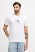 Бавовняна футболка Calvin Klein Jeans колір білий з принтом LV14RE816G