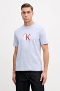 Calvin Klein Jeans t-shirt bawełniany męski kolor niebieski z nadrukiem LV14RE829G