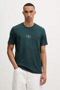 Calvin Klein Jeans T-shirt Ανδρικό βαμβακερό τιρκουάζ LV04RB866G