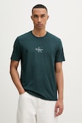 Calvin Klein Jeans T-shirt Ανδρικό βαμβακερό τιρκουάζ LV04RB866G