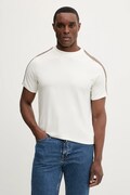 Karl Lagerfeld t-shirt męski kolor beżowy gładki 561221.755036