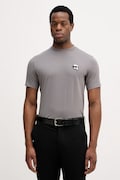 Bombažna kratka majica Karl Lagerfeld moška, siva barva, 561224.755710