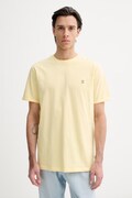 Bavlněné tričko Les Deux Norregaard pánské, žlutá barva, 1001464