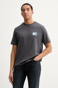 Tommy Jeans t-shirt bawełniany męski kolor szary z nadrukiem DM0DM22337