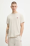 Tommy Jeans t-shirt męski kolor beżowy gładki DM0DM22667