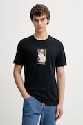 PS Paul Smith t-shirt bawełniany męski kolor granatowy z nadrukiem M2R-011R-VP5620