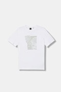 BOSS Orange t-shirt bawełniany Te_Imprint męski kolor biały z nadrukiem 50556007