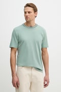 BOSS Green t-shirt bawełniany Tee 5 męski kolor turkusowy gładki 50554862