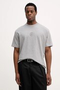BOSS t-shirt bawełniany męski kolor szary z aplikacją 50555106