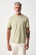 BOSS T-shirt męski bawełniany C-Taut 01 zielony 50555844