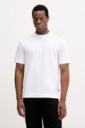 BOSS t-shirt bawełniany męski kolor biały gładki 50559050