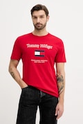 Бавовняна футболка Tommy Hilfiger колір червоний з аплікацією MW0MW42736