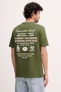 Pamučna majica Tommy Hilfiger boja: zelena, s tiskom, MW0MW41460
