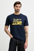 Tommy Hilfiger t-shirt bawełniany męski kolor granatowy z nadrukiem MW0MW41464